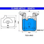 ATE Bremsbelagsatz Hinterachse fr BMW F20 F21 F22 F23...