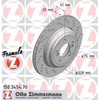 Zimmermann Formula Z BMW HA Rechts 328x20mm E46 M & Z4