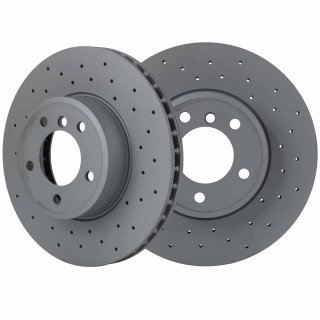 Zimmermann Sport Bremsscheiben gelocht Vorderachse 324x30mm BMW E60 E61 E63 E64