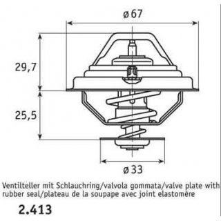 Thermostat mit Dichtung 80 von Behr fr BMW td & tds